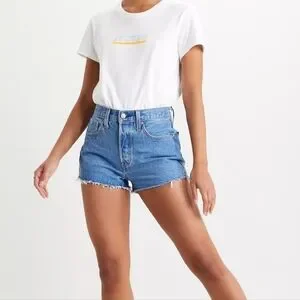 Levi's 501 Women's Blue Denim Shorts